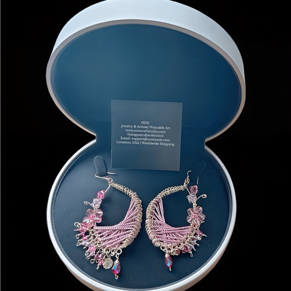 Rose Alchemy – Wearable Art Earrings